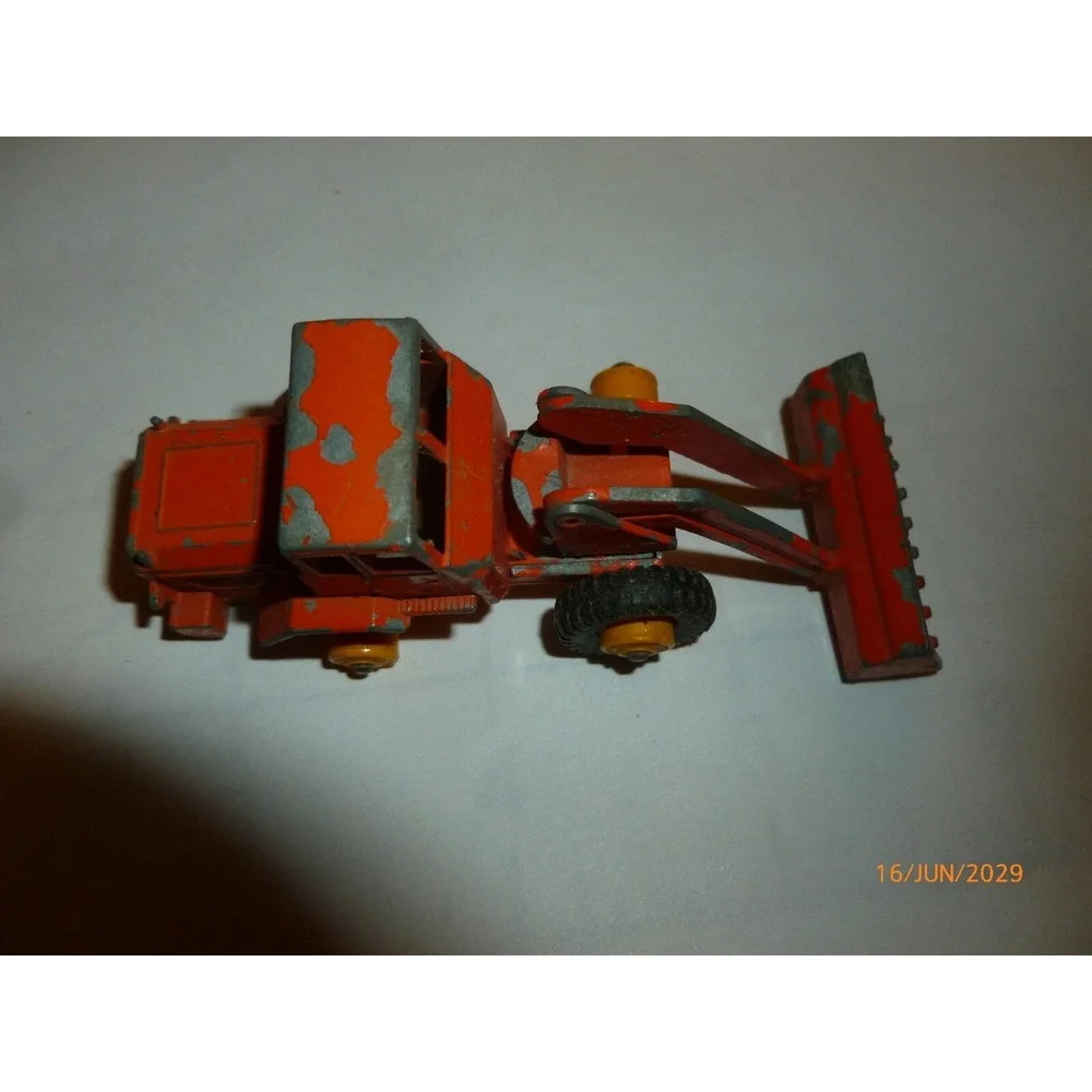 Vintage Matchbox‎ Lesney No 69 Tractor Shovel Orange Diecast Construction Toy UK